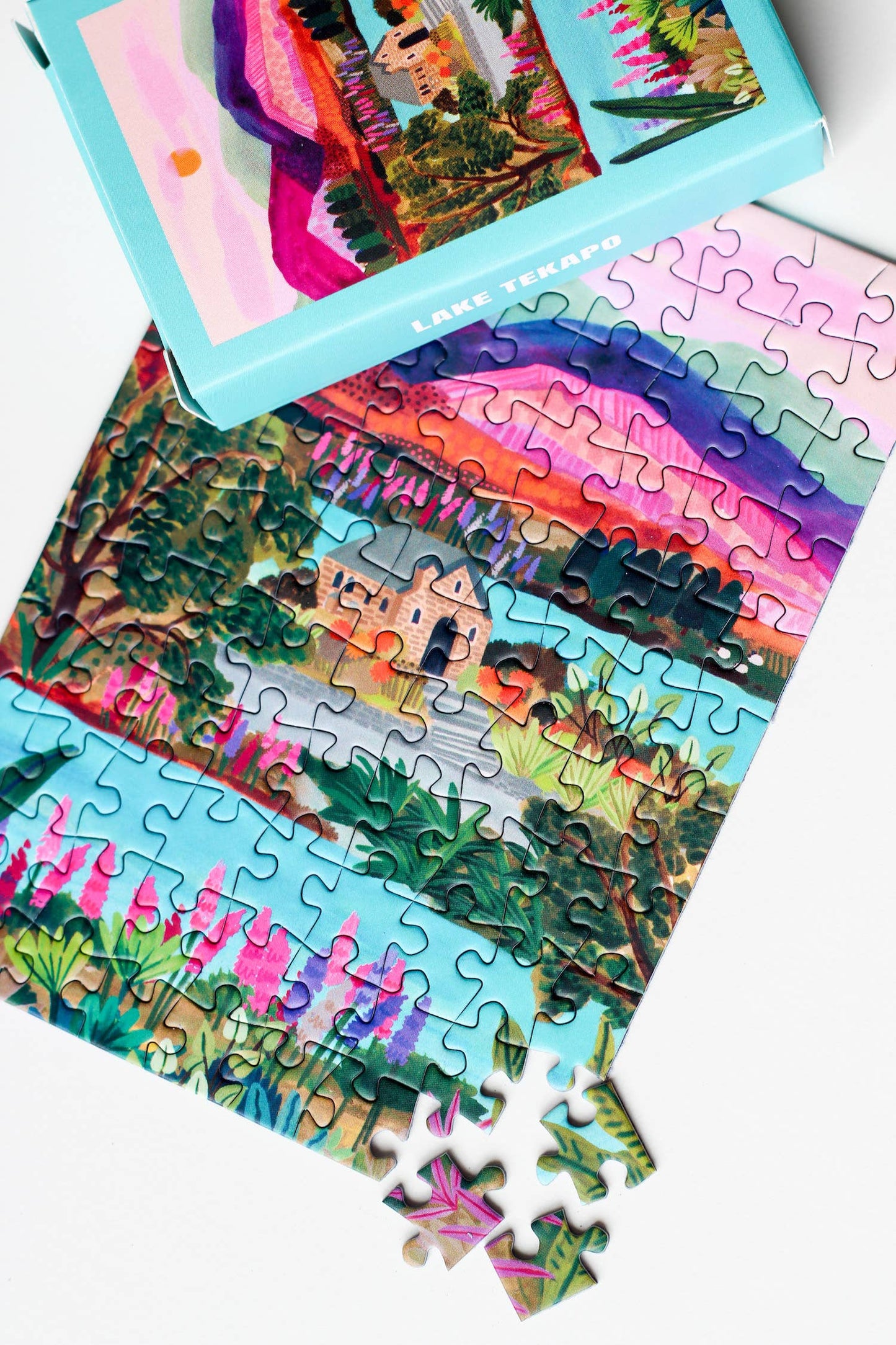 Piecely Puzzles - Lake Tekapo mini puzzle, 99 pieces
