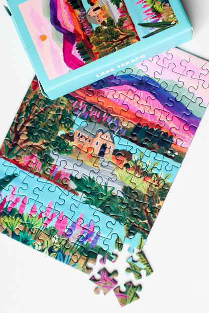 Piecely Puzzles - Lake Tekapo mini puzzle, 99 pieces