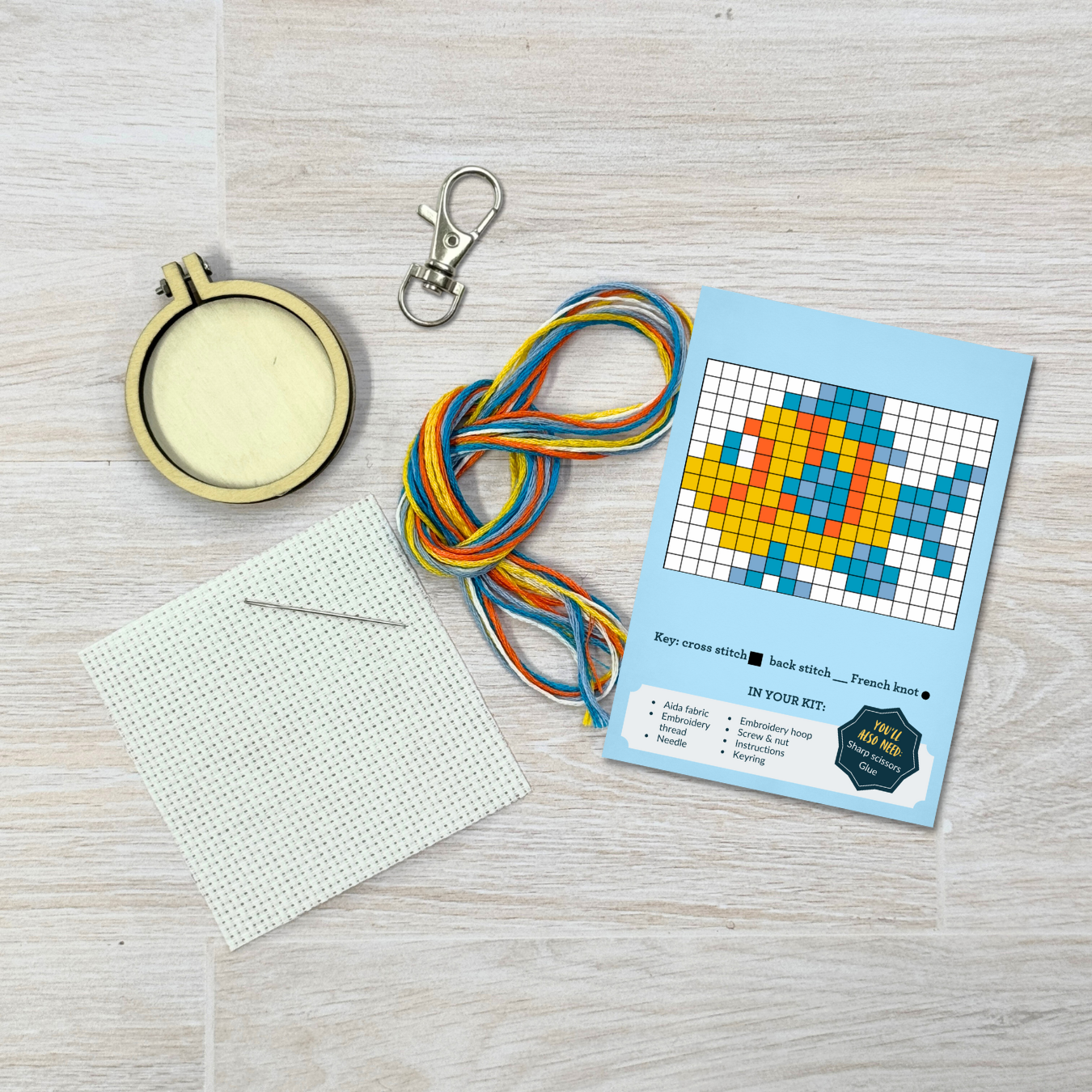 Mini Matchbox Kits - You're a Catch! Mini Matchbox Cross Stitch Kit