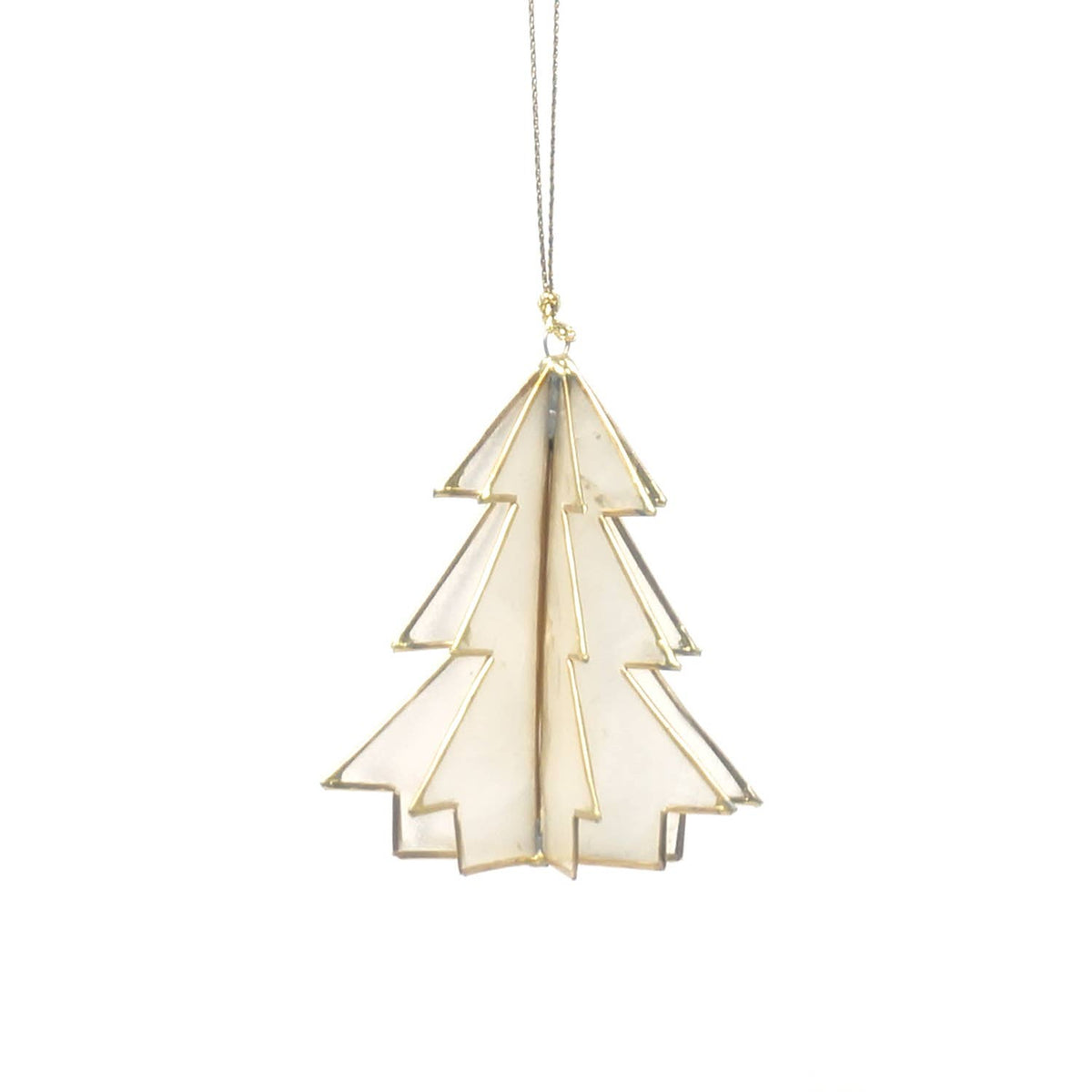 Kinta - Trim Cap Tree Paco Offwhite w/ gold 7 cm