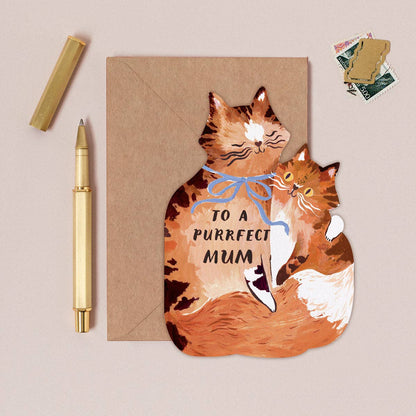 Sister Paper Co.  - Purrfect Mum Cat Card | Cat Lover Mother's Day Cards