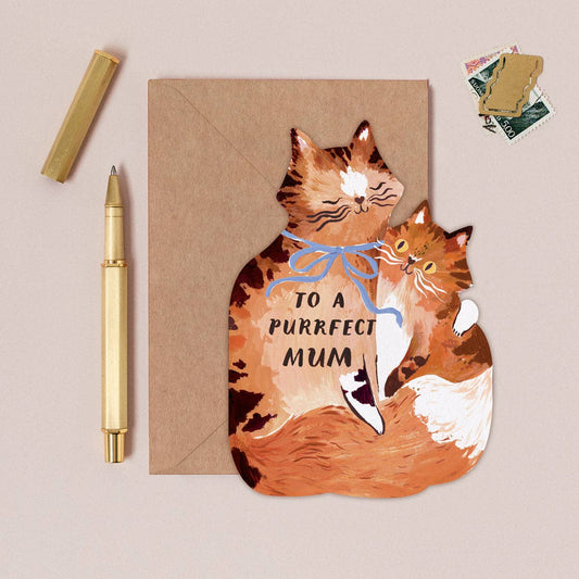 Sister Paper Co.  - Purrfect Mum Cat Card | Cat Lover Mother's Day Cards