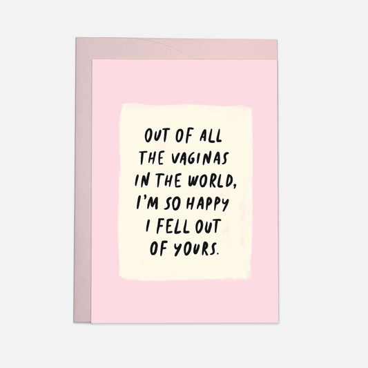 Kaart Blanche - Fell out - greeting card