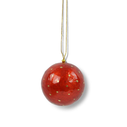 Kinta - X-Mas Ball Cap Dots w/ gold 6 cm