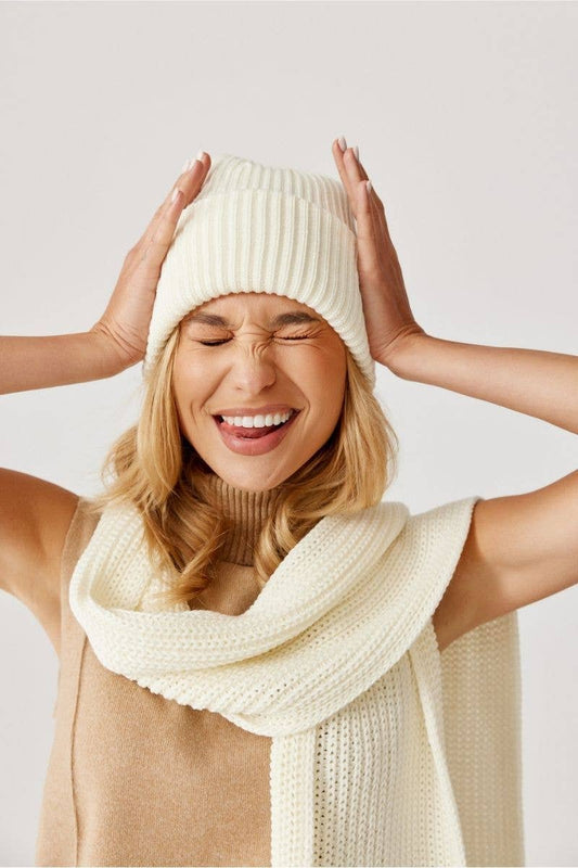 Ander - COCO Scarf 100% merino wool in Black, Camel or White