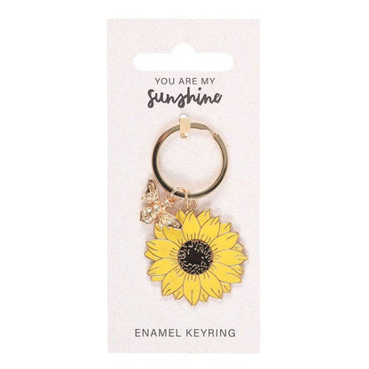 Something Different - You Are My Sunshine Sunflower Keyring