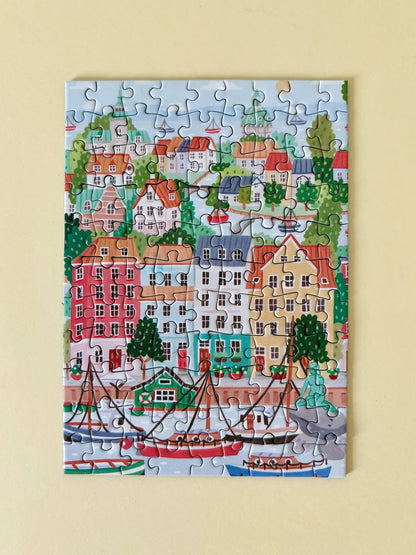 Piecely Puzzles - Mini Puzzle Copenhagen, 99 pieces