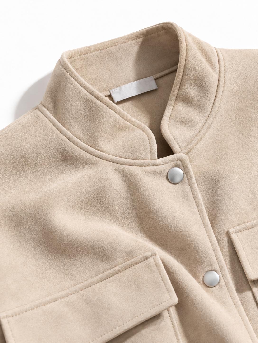 URBAN REVERSE ITALY - Short Jacket with High Collar and Large Pockets | Casual Style