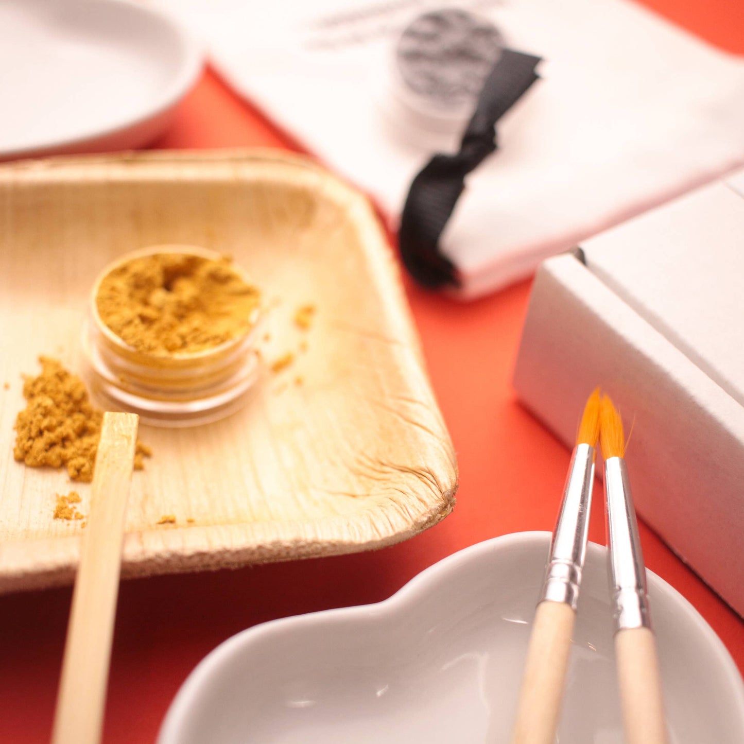 DIY Kits by Mora Approved -  Kintsugi, Pottery & Art - Kintsugi Kit - 2 Ceramic Hearts - Date Night Gift Set