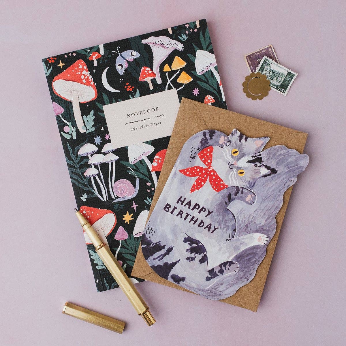 Sister Paper Co. - Mushrooms Notebook | Plain Page Journal | Notebooks