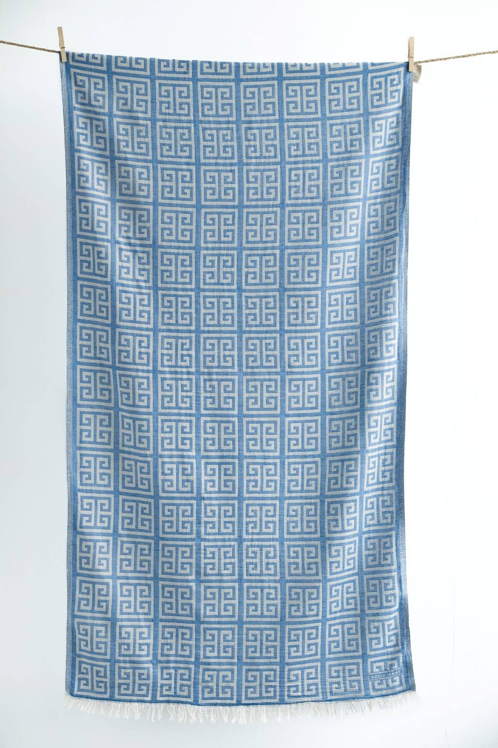 AELIA ANNA - BEACH TOWEL MEANDROS PARL.BLUE