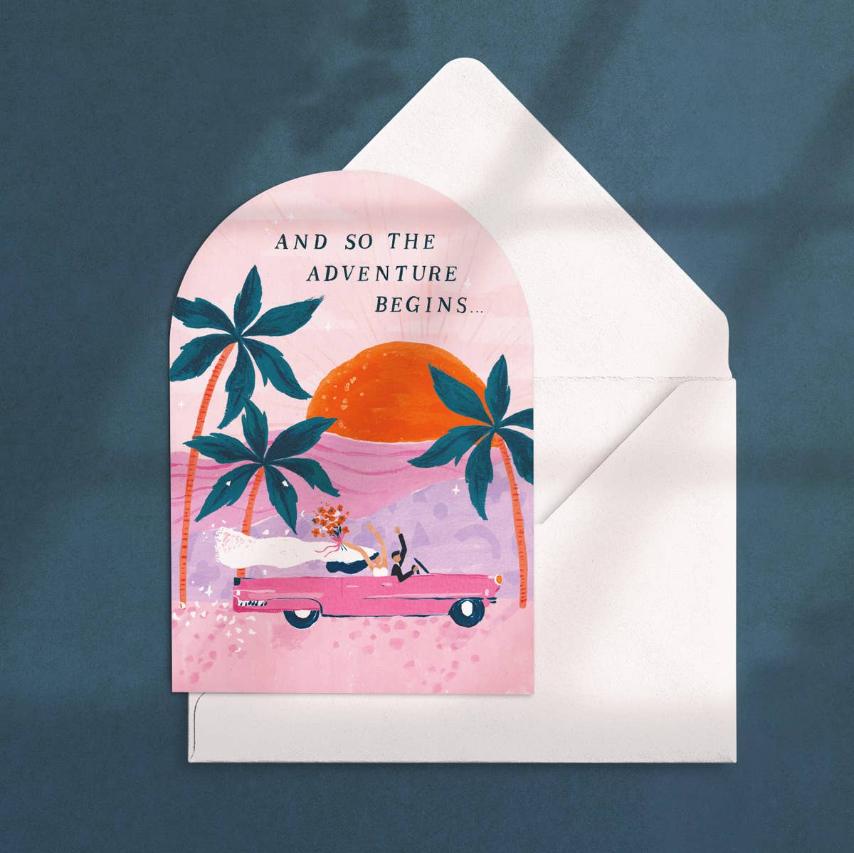 Sister Paper Co. - Adventures Wedding Card | Bride & Groom Card | Wedding Cards