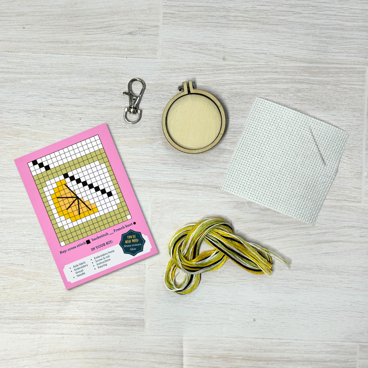 Mini Matchbox Kits - It's Gin O'Clock! Mini Matchbox Cross Stitch Kit