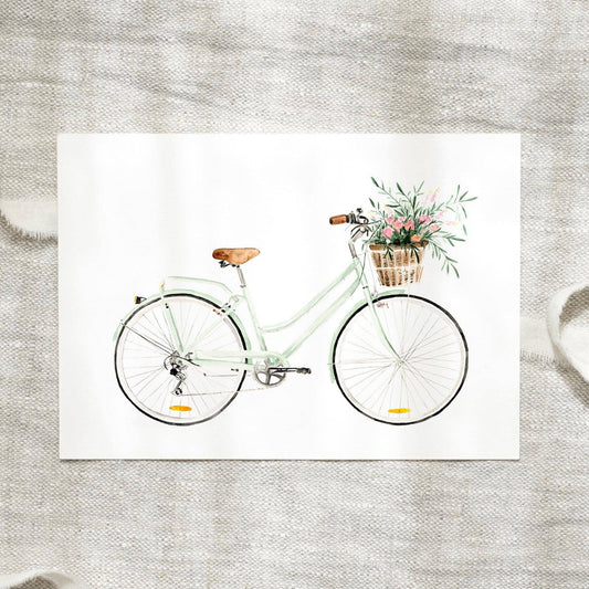 Leo La Douce- Postcard - Bicycle Love