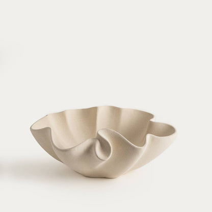 Decorative tray | EVANIA | irregular edge, beige