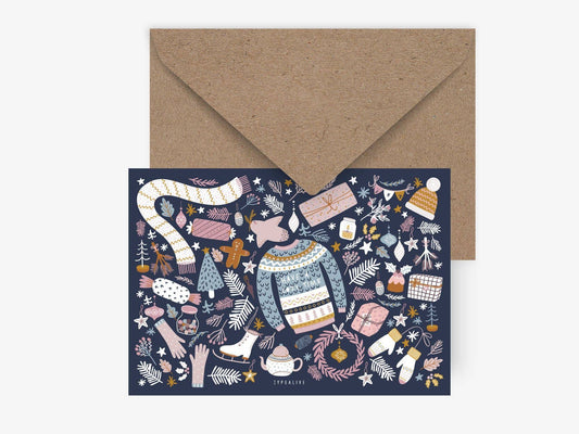typealive - Postcard/ Christmas Items No. 2 w/ Envelope