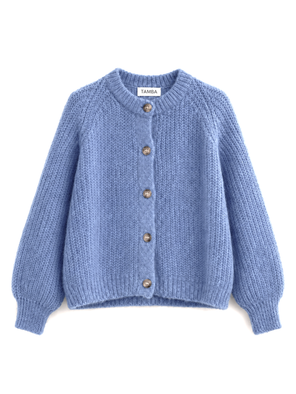 TAMBA - Mohair cardigan with button placket