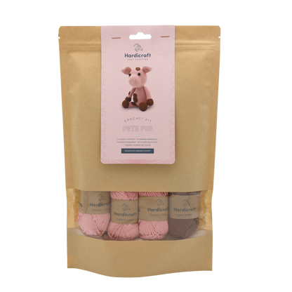 Hardicraft - DIY Crochet Kit - Pete Pig