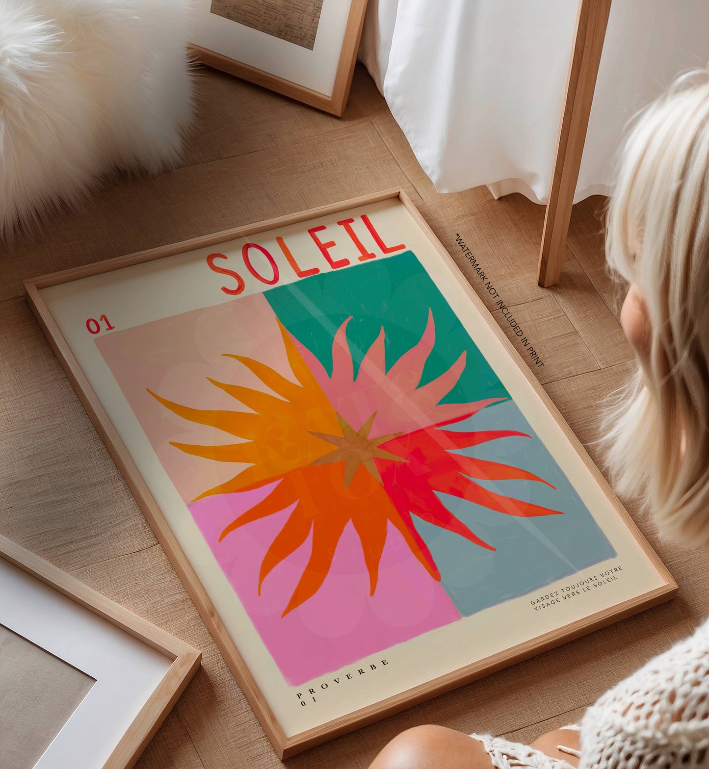 Kate Fox Design -  Summer Sun, Art Print, Colourful Art, Fun Art, Home Decor