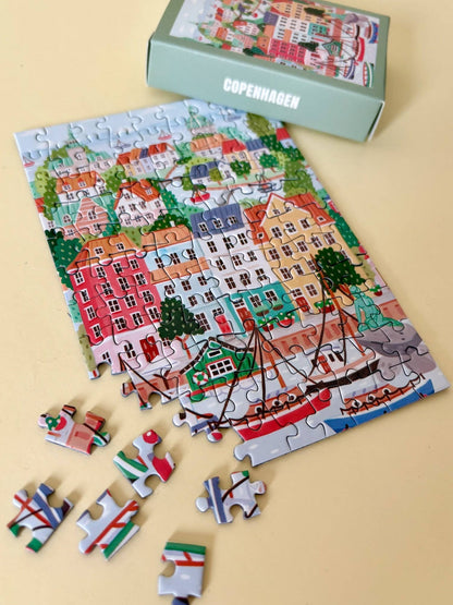 Piecely Puzzles - Mini Puzzle Copenhagen, 99 pieces