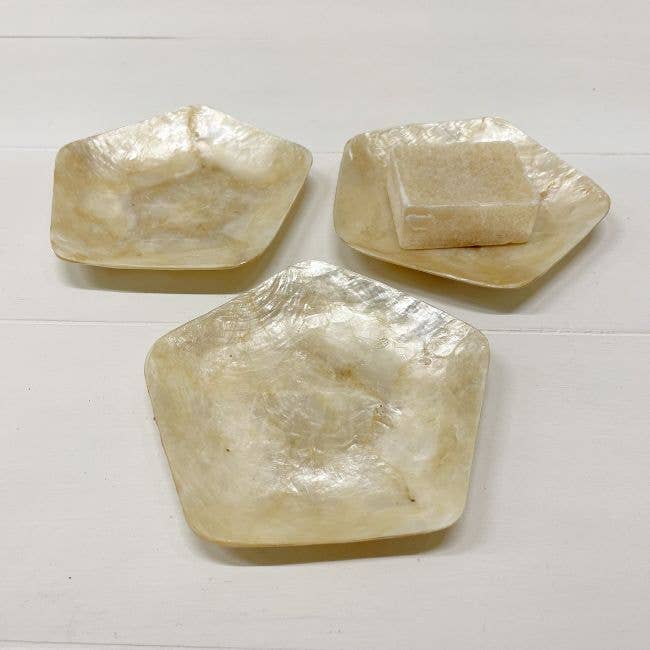 Schaaltje Schelp Capiz XS Goud