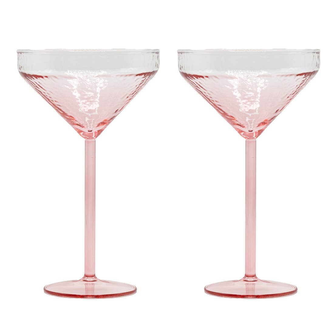Brût Home and Glassware - Cocktail Glass Claude | set of 2 | pink | Martini glasses