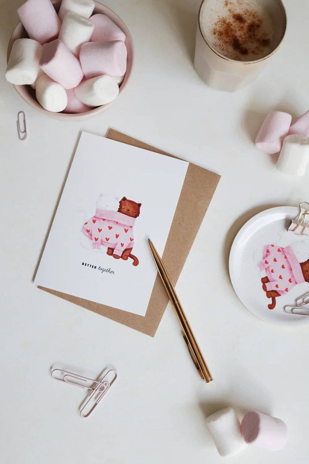 ALL THE WAYS TO SAY - Europe - Better together cats - Greeting card