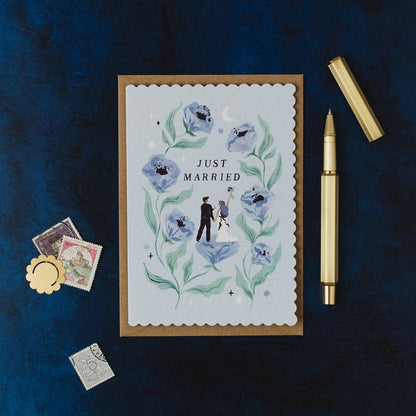 Sister Paper Co. - Botanical Wedding Card | Newlyweds Wedding Greeting Cards