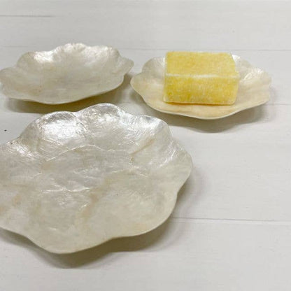 Schaaltje Schelp Capiz XS Wit