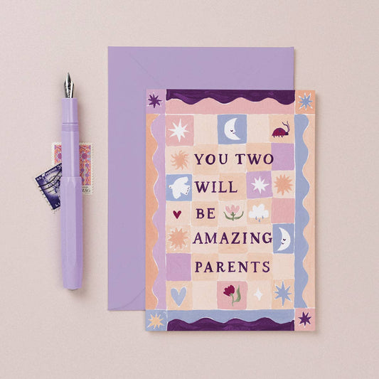 Sister Paper Co. - You'll Be Amazing Parents Card | New Parents Baby Cards