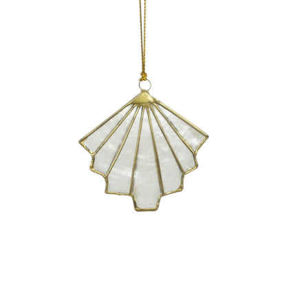 Kinta - Trim Cap Art Deco Zigzag Offwhite w/ gold 5,5 x 6 cm