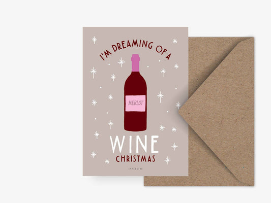 typealive - Postcard/Wine Christmas w/ Envelope