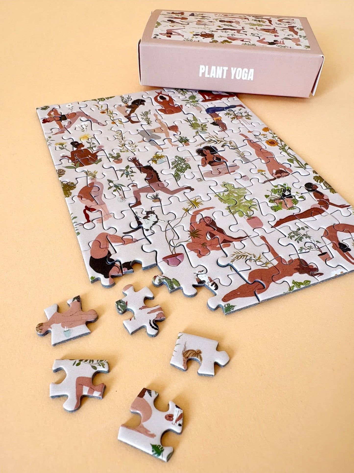 Piecely Puzzles - Mini-Puzzle Plant Yoga, 99 pieces