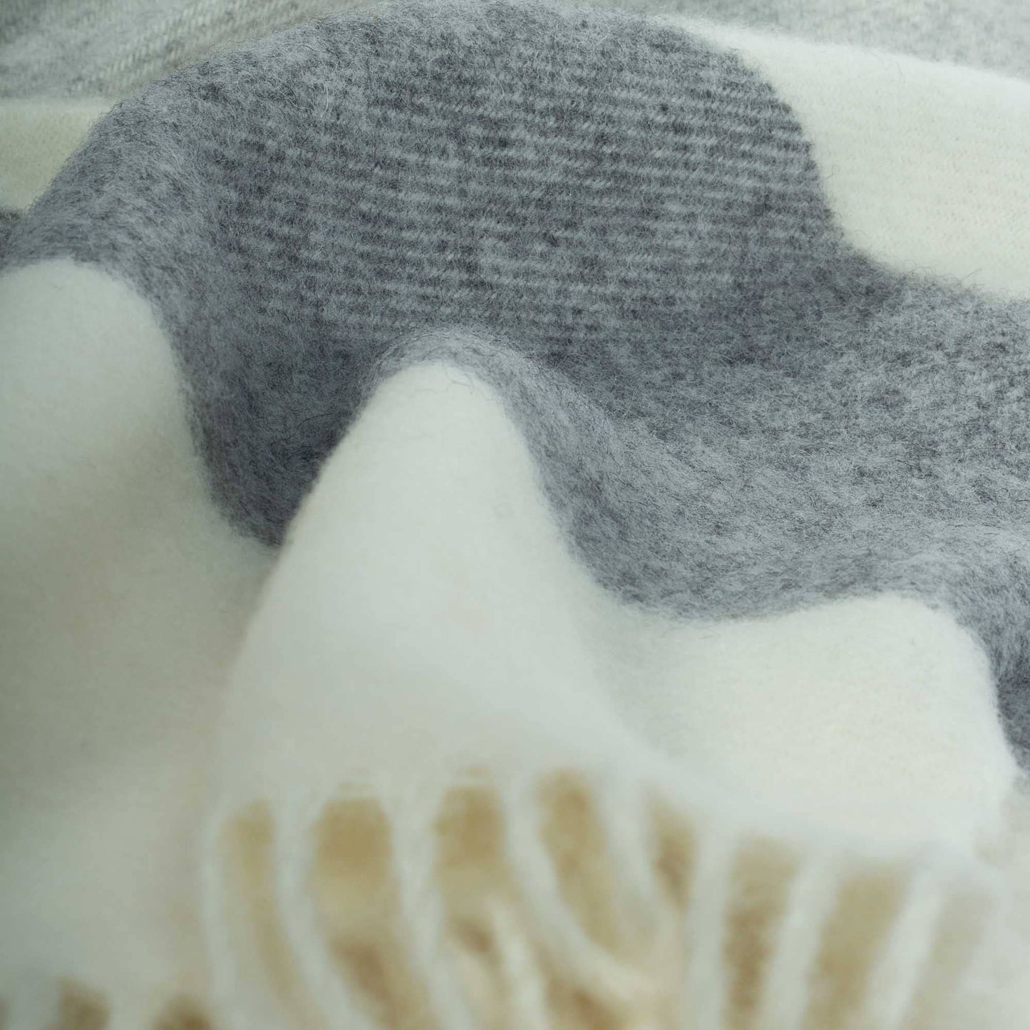 MoST - Wool Throw Blanket AGATHA gray