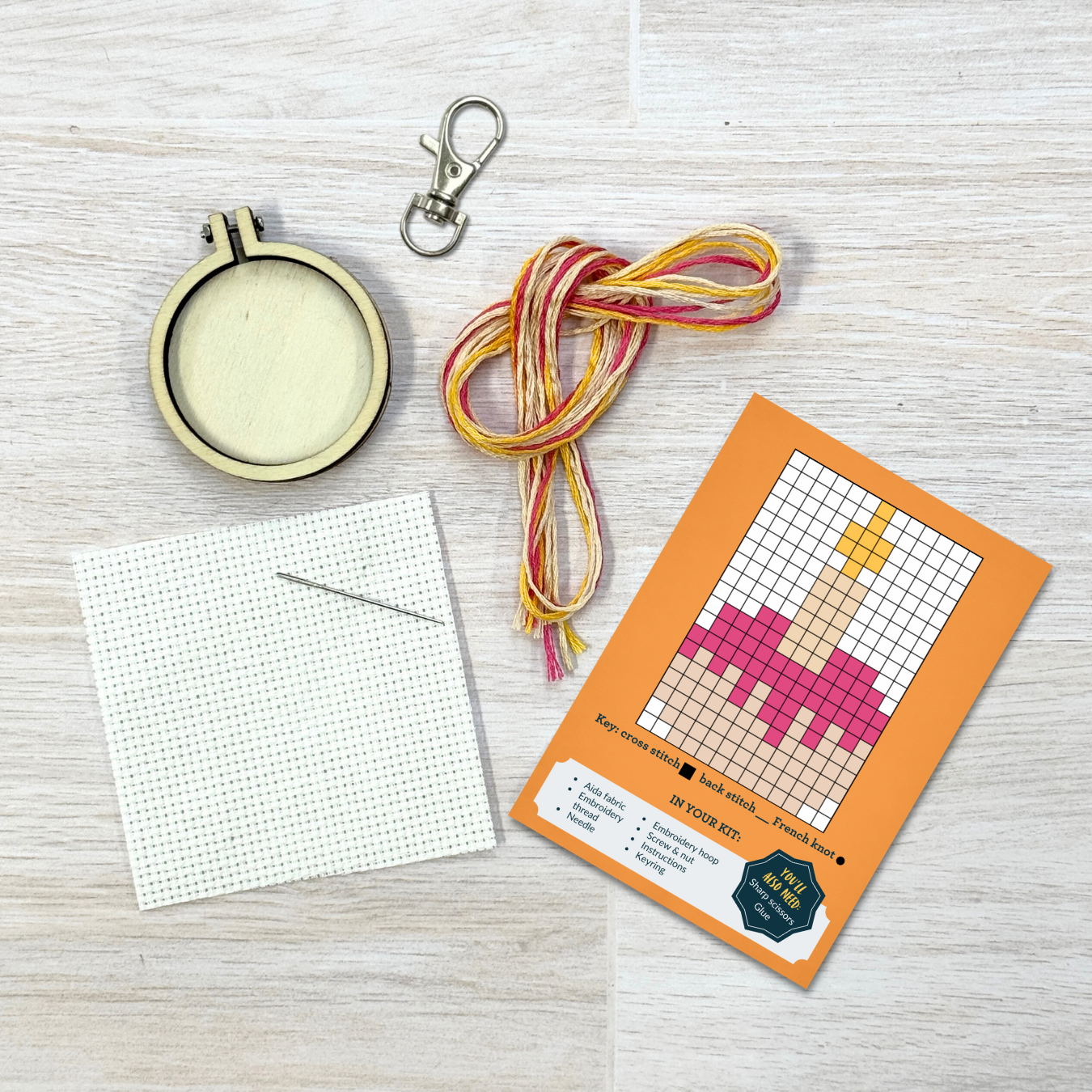 Mini Matchbox Kits - Happy Birthday! Cake Mini Matchbox Cross Stitch Kit