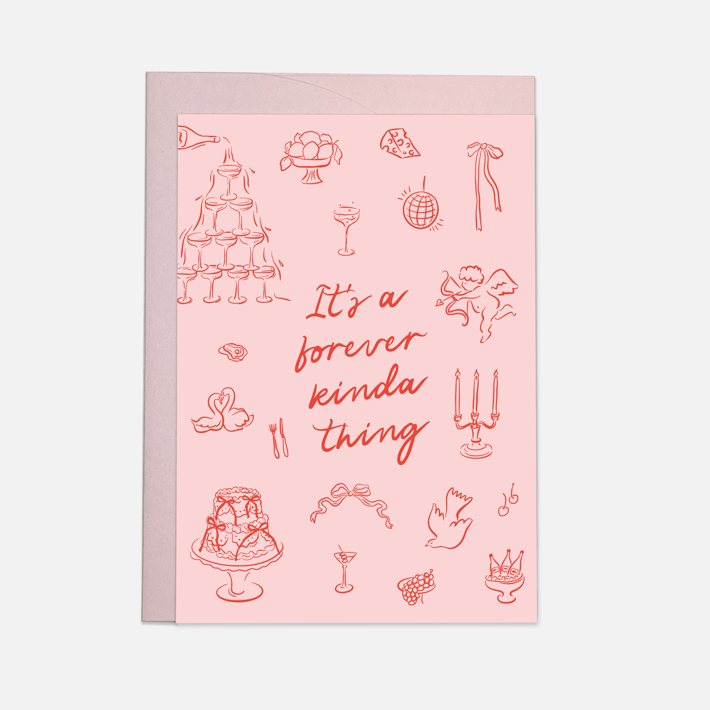 Kaart Blanche - Forever kinda thing - wedding greeting card