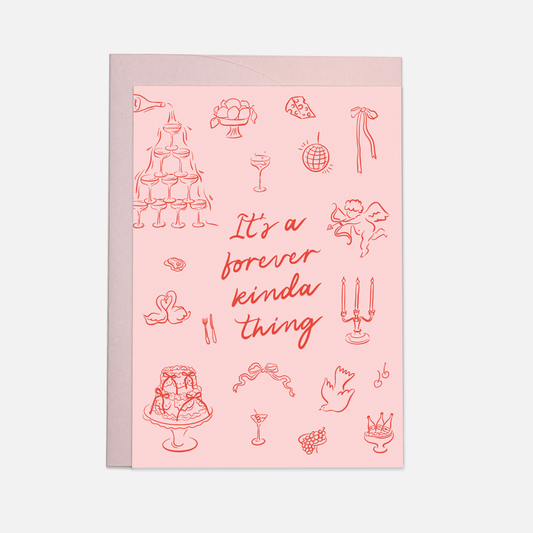 Kaart Blanche - Forever kinda thing - wedding greeting card