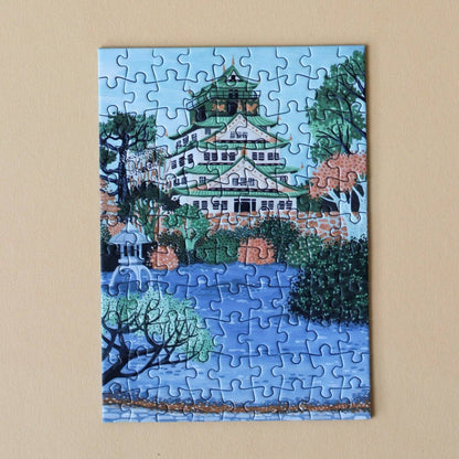 Piecely Puzzles - Osaka Castle mini puzzle, 99 pieces