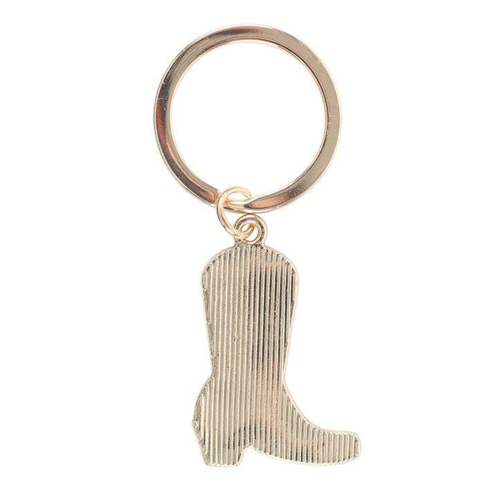Something Different - Pink Cowboy Boot Keyring