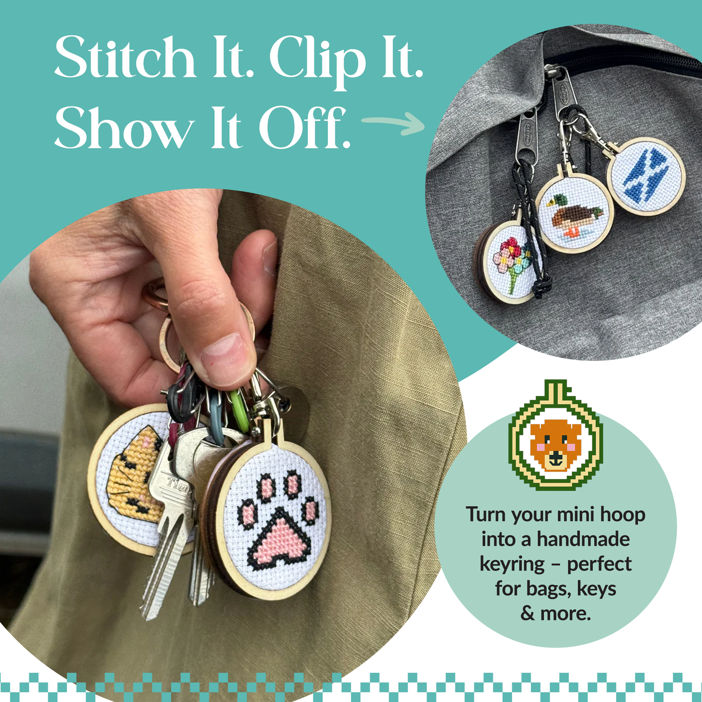 Mini Matchbox Kits - It's Gin O'Clock! Mini Matchbox Cross Stitch Kit