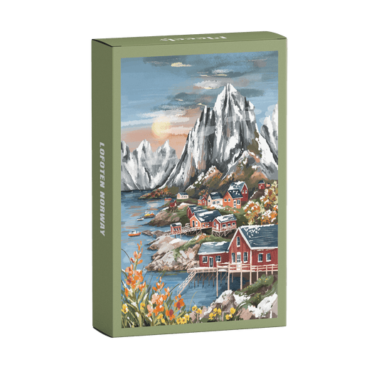 Piecely Puzzles - Mini-Puzzle Lofoten Norway, 99 pieces