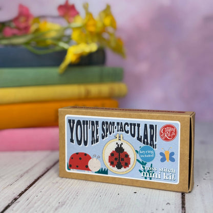 Mini Matchbox Kits - You're Spot-Tacular! Mini Matchbox Cross Stitch Kit