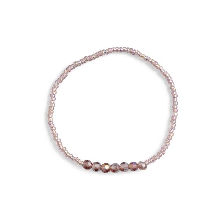 ByBazz - Armband April paars