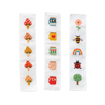 Cotton Clara Craft Kits & Supplies - Nature Rainbow Cross Stitch Bookmark Kit Beginner Friendly