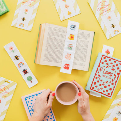 Cotton Clara Craft Kits & Supplies - Tea/Mugs Cross Stitch Bookmark Kit