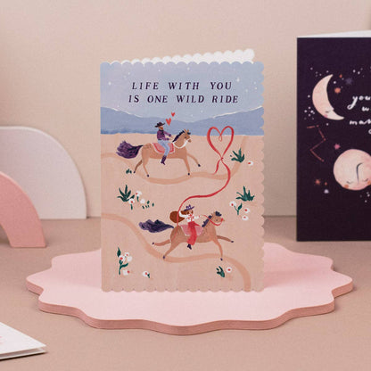 Sister Paper Co. - Wild Ride Love Card | Anniversary Cards | Valentines Cards
