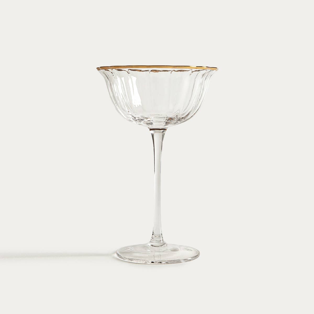 Glass | SCURO | cocktail glass, with a gold rim | 0.2 l