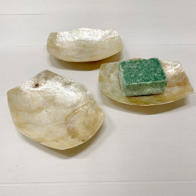 Schaaltje Schelp Capiz XS Goud