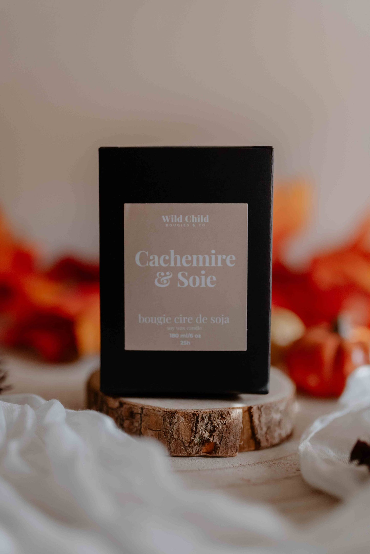 WILD CHILD Bougies & Co - “Cashmere & Silk” - Natural scented candle - 25h