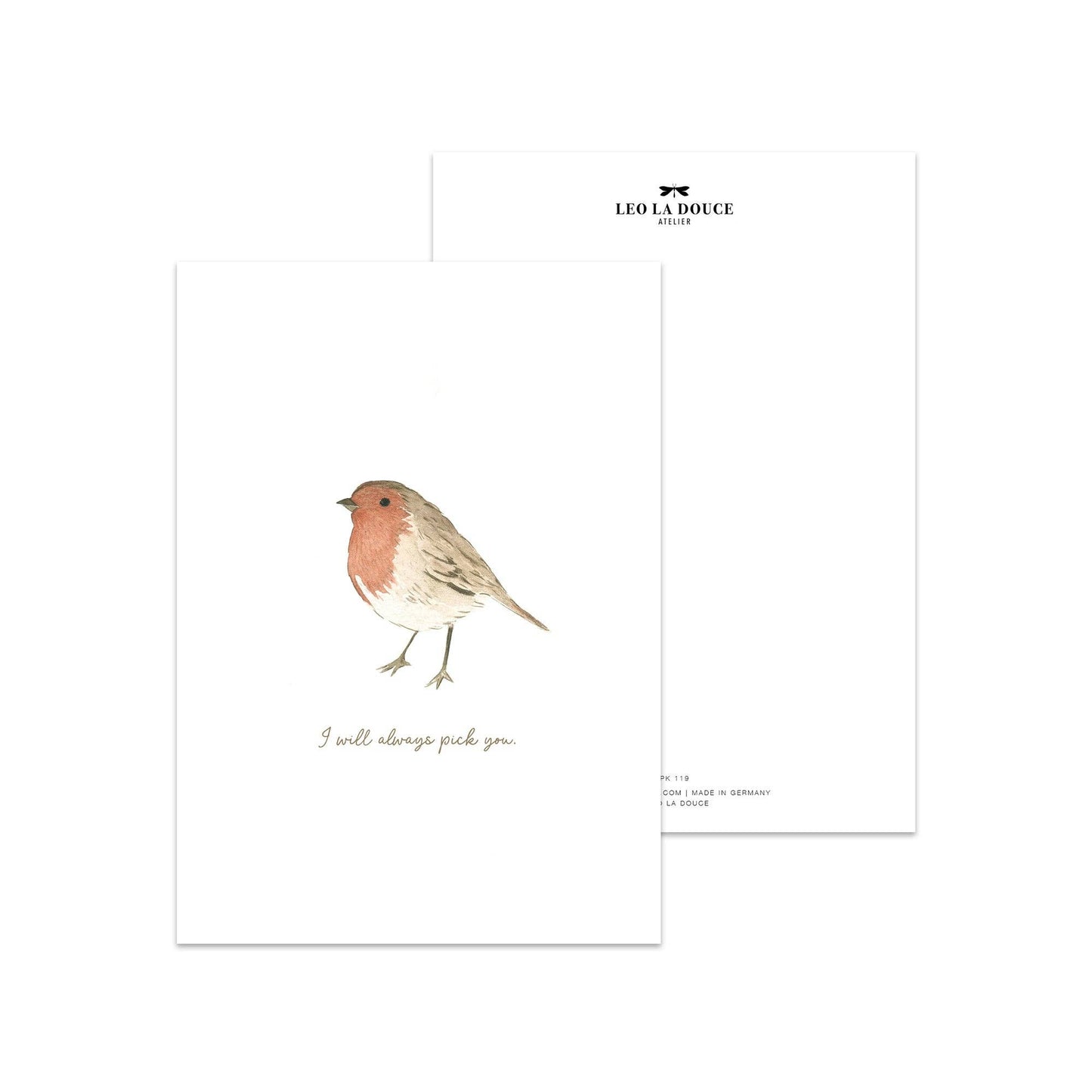 Leo La Douce- Postcard · Pick you